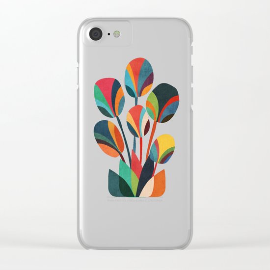 Ikebana - Geometric flower Clear iPhone Case