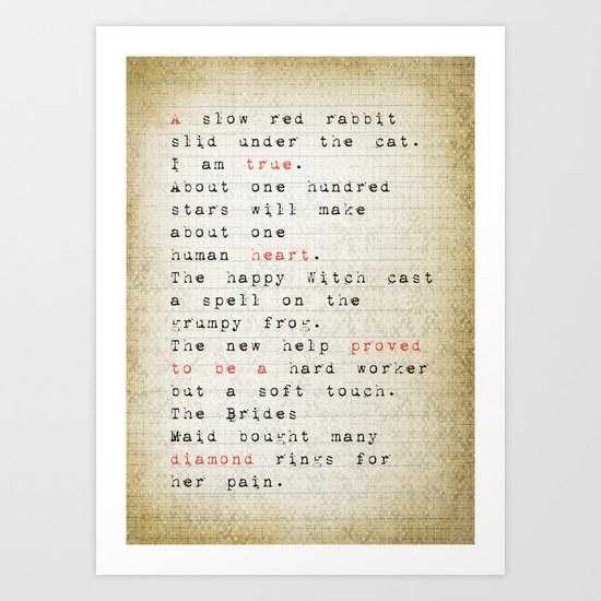 true Art Print