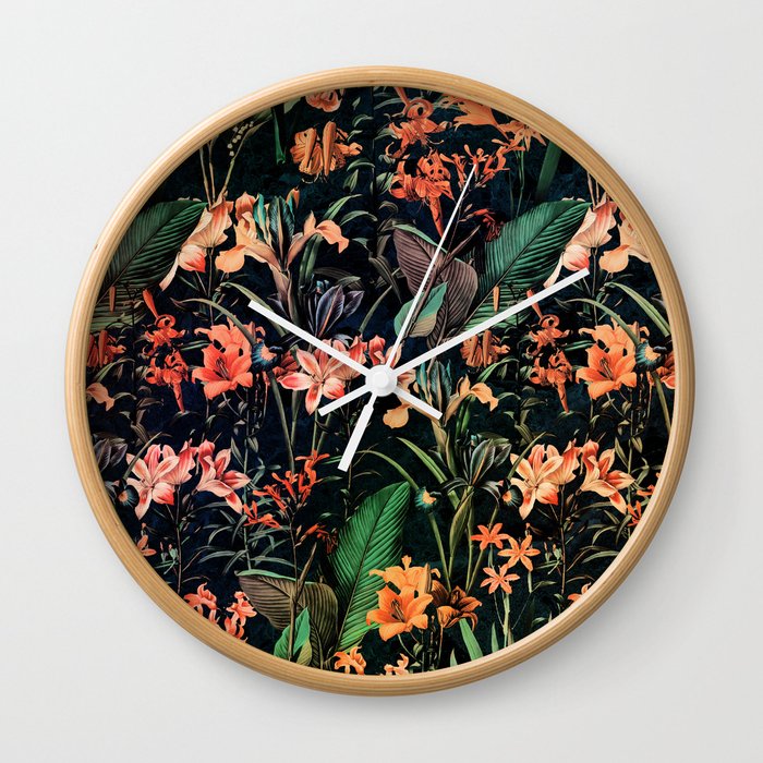 Exotic Garden Wall Clock