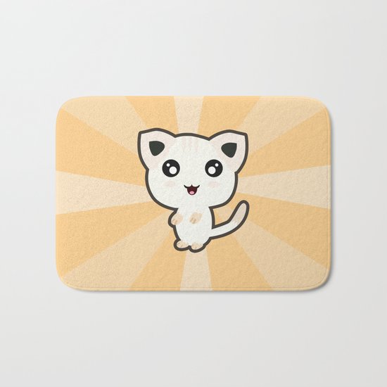 Kawaii Cat Bath Mat