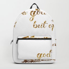 God is not a God of disorder but of peace 1 Corinthians 14:33 Backpack