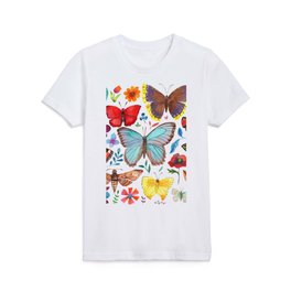 Cutie Butterfly Family - darkbg Kids T Shirt