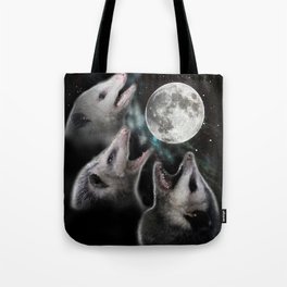 3 opossum moon Tote Bag