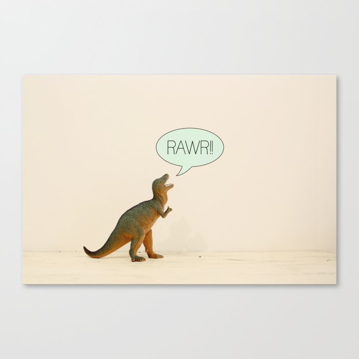 Dinosaur Rawr! Canvas Print