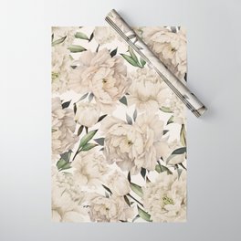 Peonies Pattern Wrapping Paper