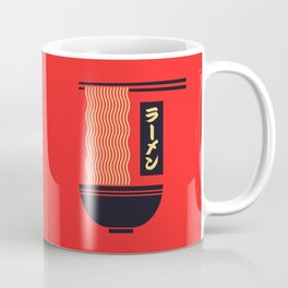 Ramen Minimal - Red Coffee Mug