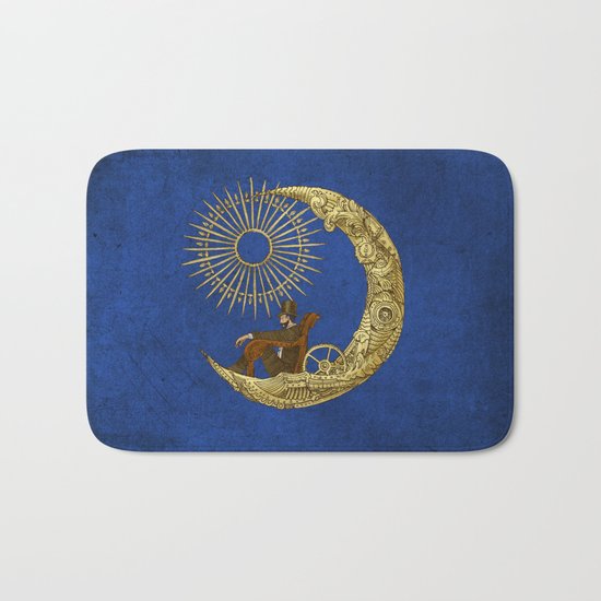 Moon Travel (Colour Option) Bath Mat