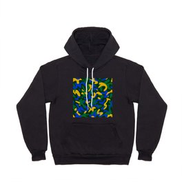 Minimal Camo Pattern Abstract Wavy Squiggles Shapes Aesthetic Hoody