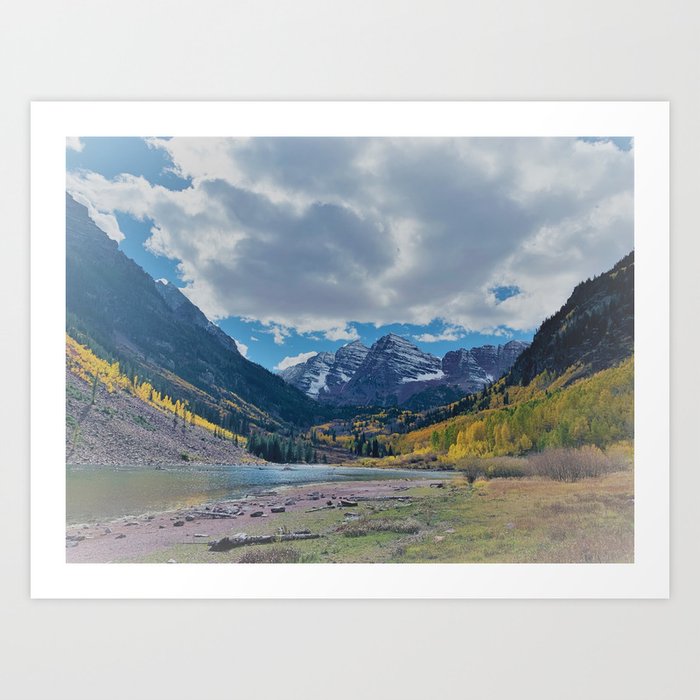 maroon bells Art Print