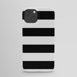 Big Stripes Black and White iPhone Case
