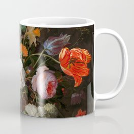 Abraham Mignon "Still Life with Flowers and a Watch" Coffee Mug