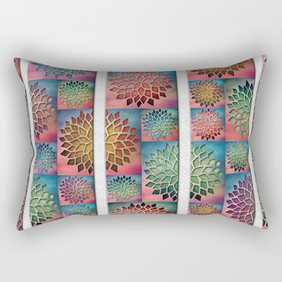 Abstract Petals Decoration Rectangular Pillow