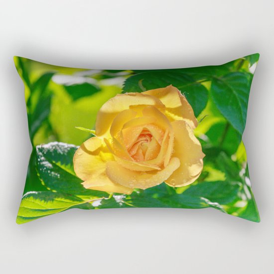 Gold rose Rectangular Pillow