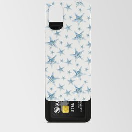 Coastal Blue and White Starfish Pattern  Android Card Case
