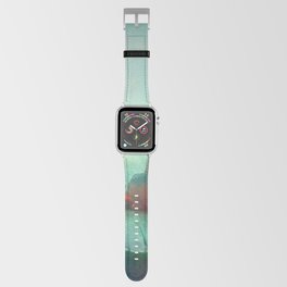 Halloween with Pumpkin and Dark Forest. Scary Halloween Design Apple Watch Band