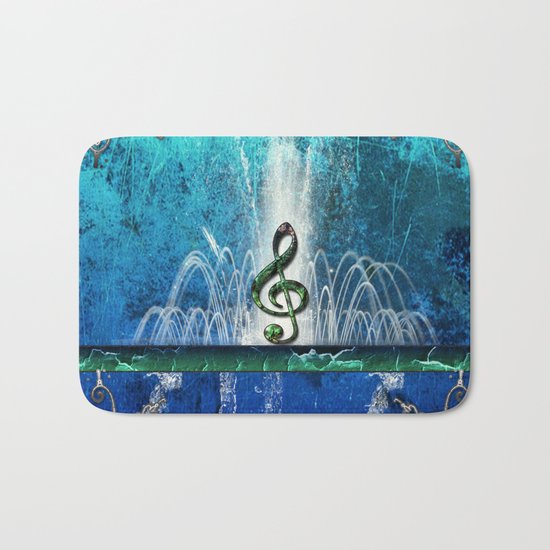 Music, clef Bath Mat