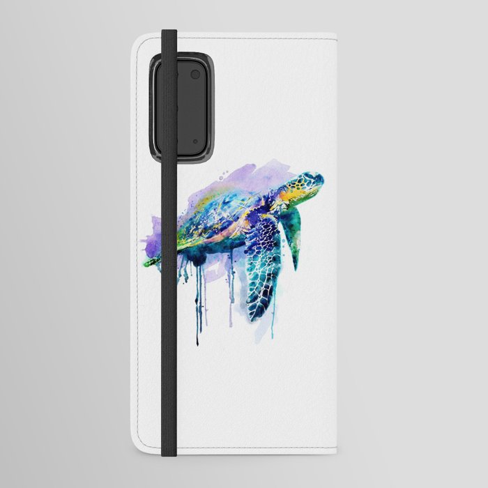 Watercolor Sea Turtle Android Wallet Case