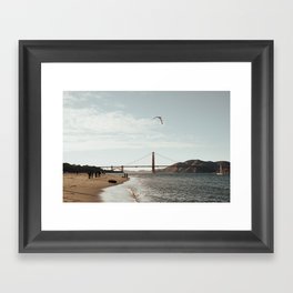 flying kites / san francisco, ca Framed Art Print