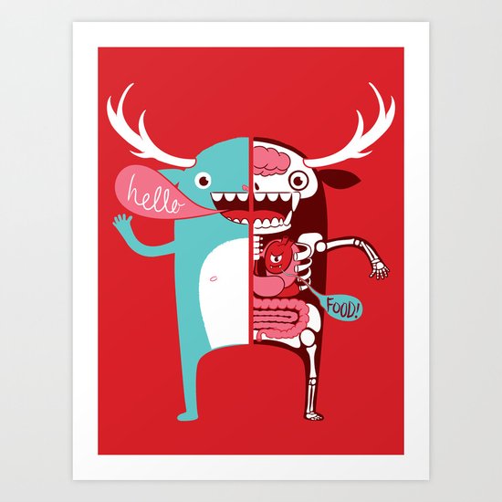 All monsters are the same! Art Print