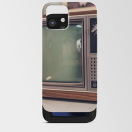 Old and antique television - selective focus point iPhone Card Case
