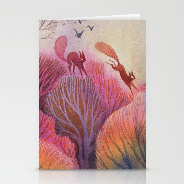 Red Squirrels Stationery Cards