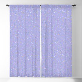 Colorful Sprinkles Small-Scale Pattern on Lavender Background  Blackout Curtain