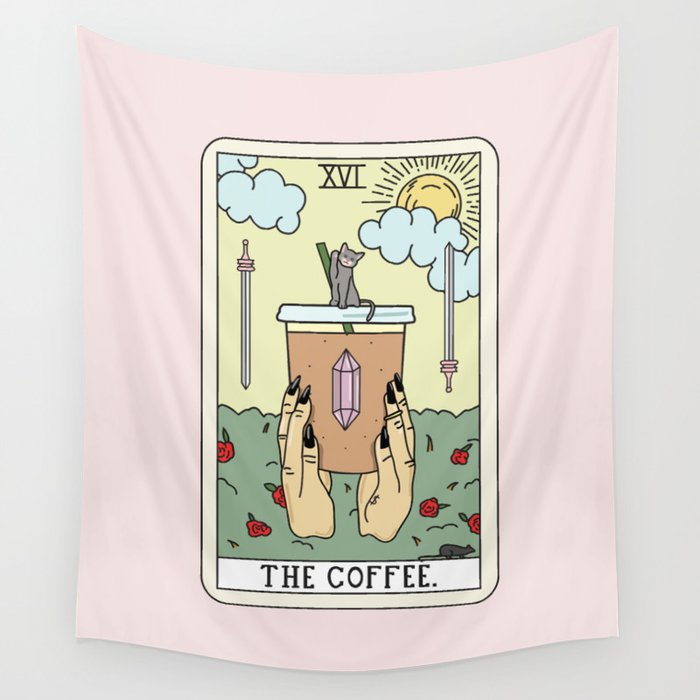 COFFEE READING Wall Tapestry