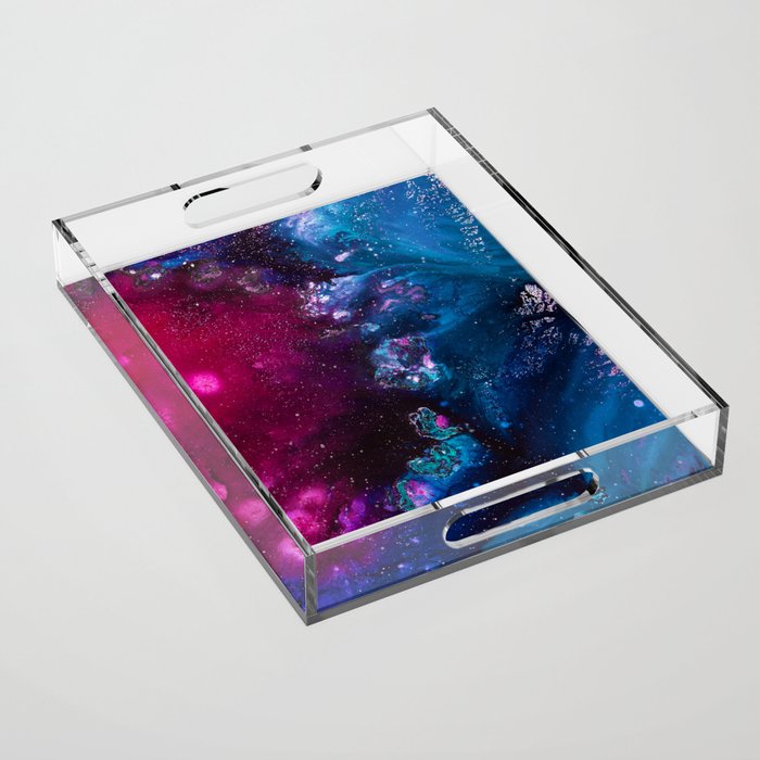 Oceans and Nebulas Acrylic Tray