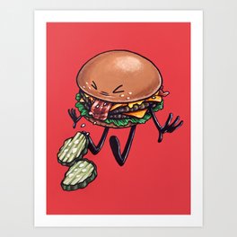 Hold the Pickles Art Print
