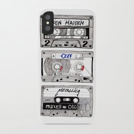 K7 Metal Mix iPhone Case | Ink, Ink Pen, Metal, Metalmix, Music, Vintage, Cassete, Drawing, K7, Mix 