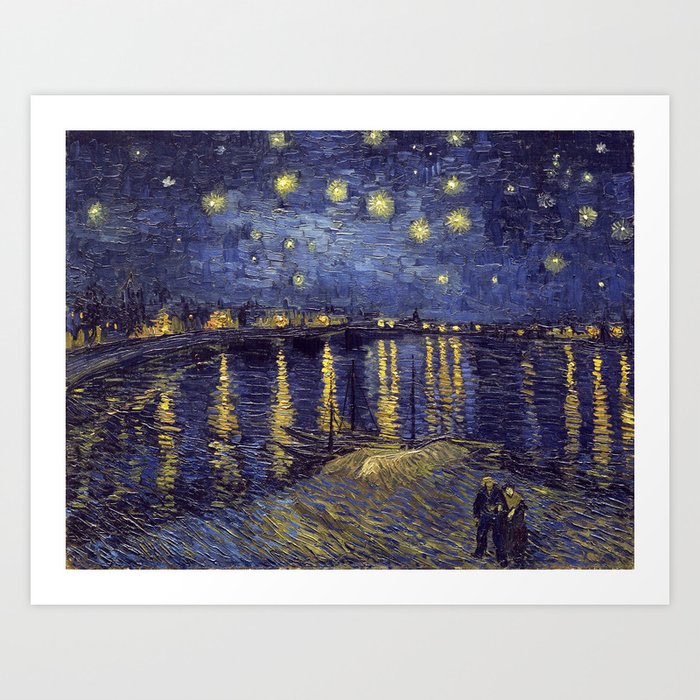 Vincent Van Gogh Starry Night Over The Rhone Art Print