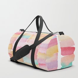 Watercolor Stripes Duffle Bag