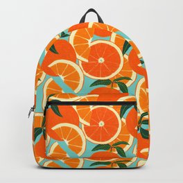 Orange Harvest - Blue Backpack