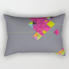 Optical illusion_grey Rectangular Pillow