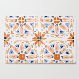 Red and Pink Tiles Cutting Board