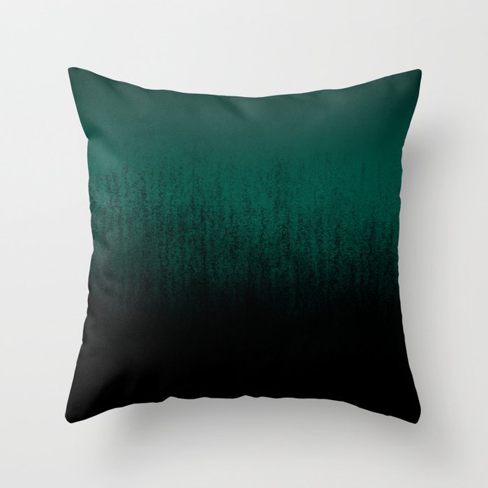 Emerald Ombré Throw Pillow