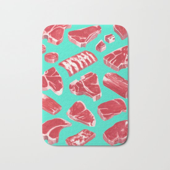 MEAT MARKET, by Frank-Joseph Bath Mat
