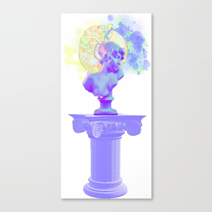 The Goddess of Vaporwave Canvas Print