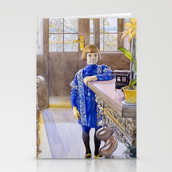 Portrait of Tage Thiel by Carl Larsson Stationery Cards