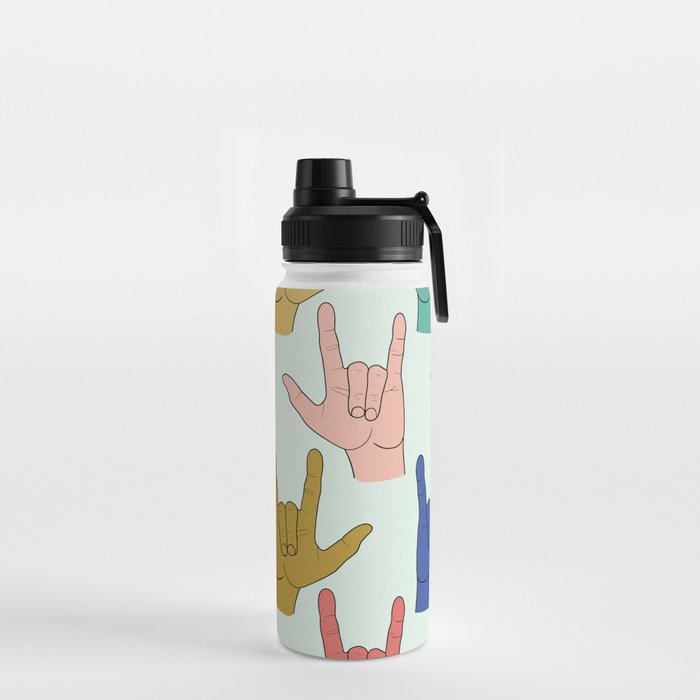 I Love You (Icy Hot Palette) Water Bottle