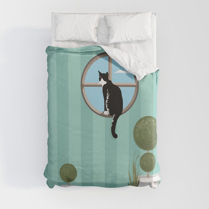 Outside / Inside Duvet Cover