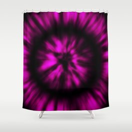 Purple Black Tie Dye Shower Curtain
