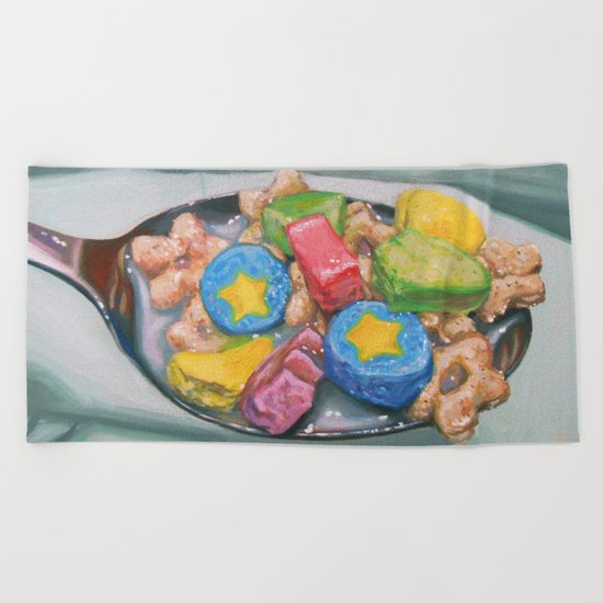 Marshmallow Cereal Beach Towel