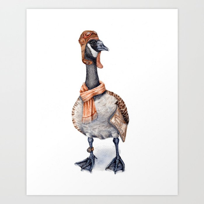 Aviator Canada Goose Art Print