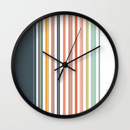 Synergy Color Stripes Wall Clock