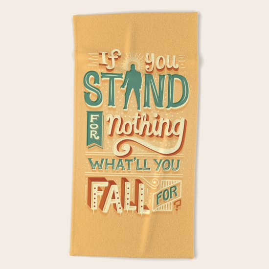 Make a stand Beach Towel