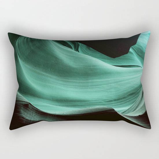 Blue Rock Rectangular Pillow