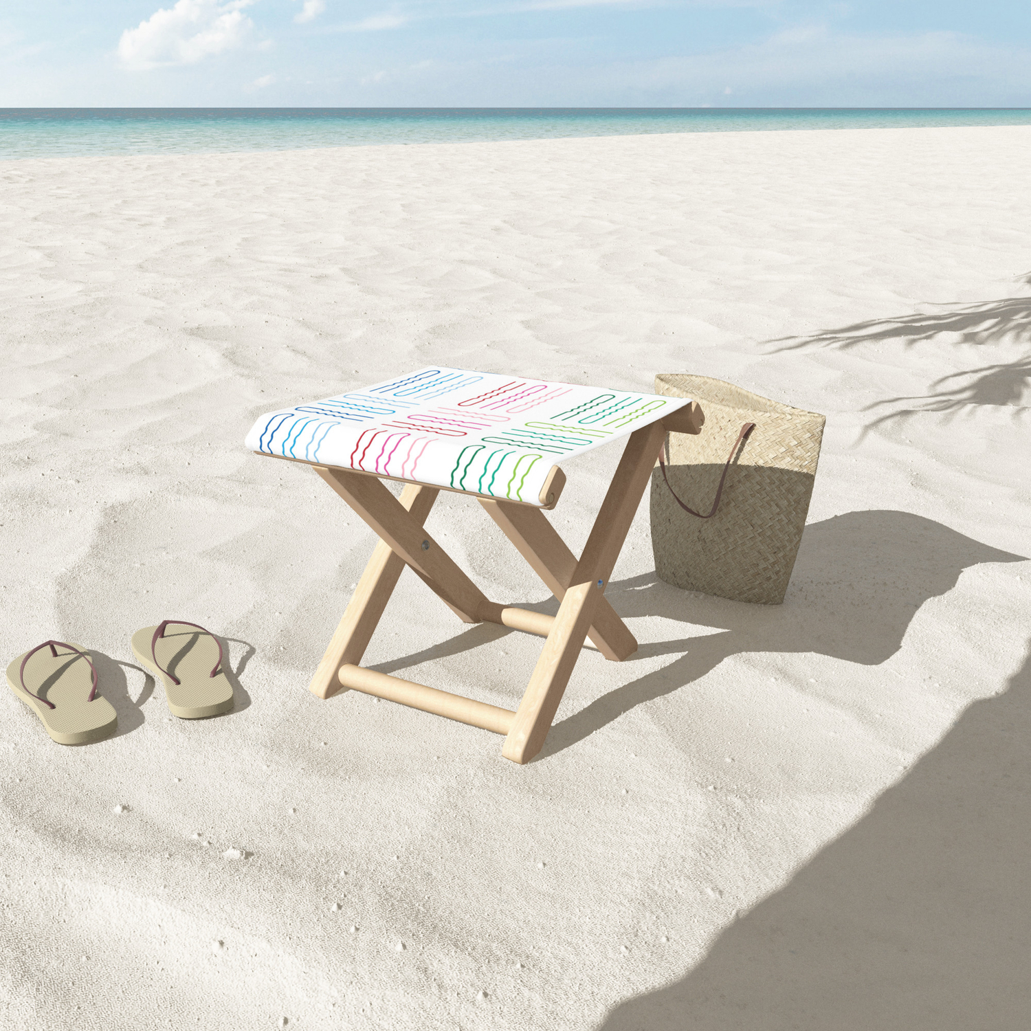 Hair Stylist Pattern Folding Stool By Socoart Society6
