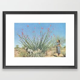 Desert Dots Framed Art Print