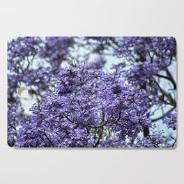 Flowering Jacaranda Tree Branch Blooming Spring Flowers  Cutting Board